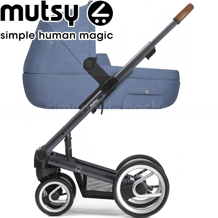 mutsy   2in1 i2 heritage dark grey bright blue