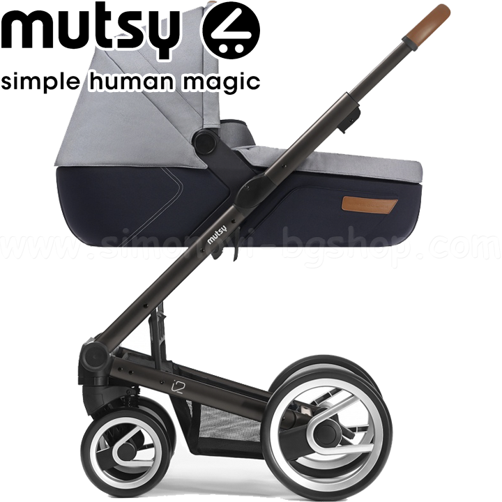 mutsy   2in1 i2 urban nomad blackbrown white lbue