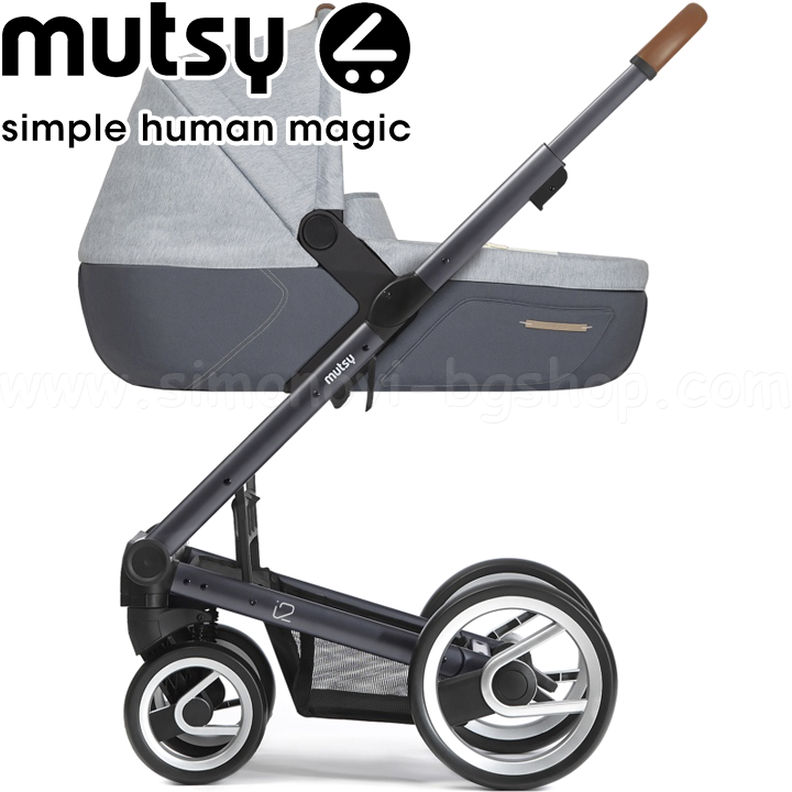 mutsy   2in1 i2 pure dark grey cloud