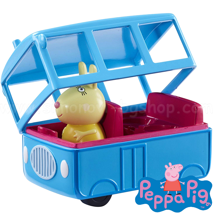       peppa pig school bus Peppa Pig Figurine with vehicle school bus TO6495