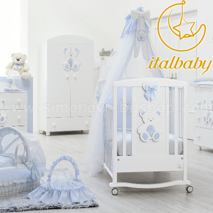 Italbaby    Peluche Blue/White 070.0820-0072