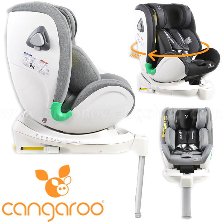 *2020 Cangaroo    0-18. IsoFix 360° Commodore Black 108211