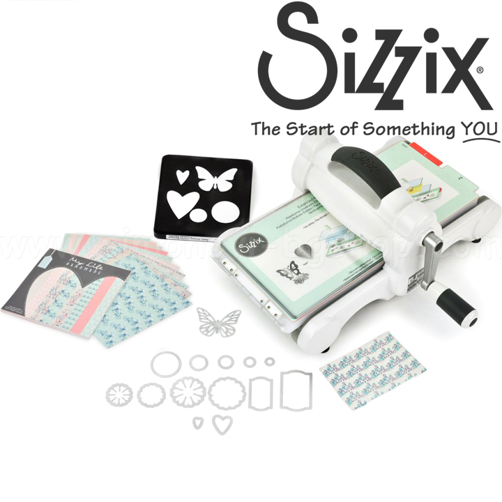 SIZZIX BIG SHOT STARTER KIT WHITE & GRAY –  