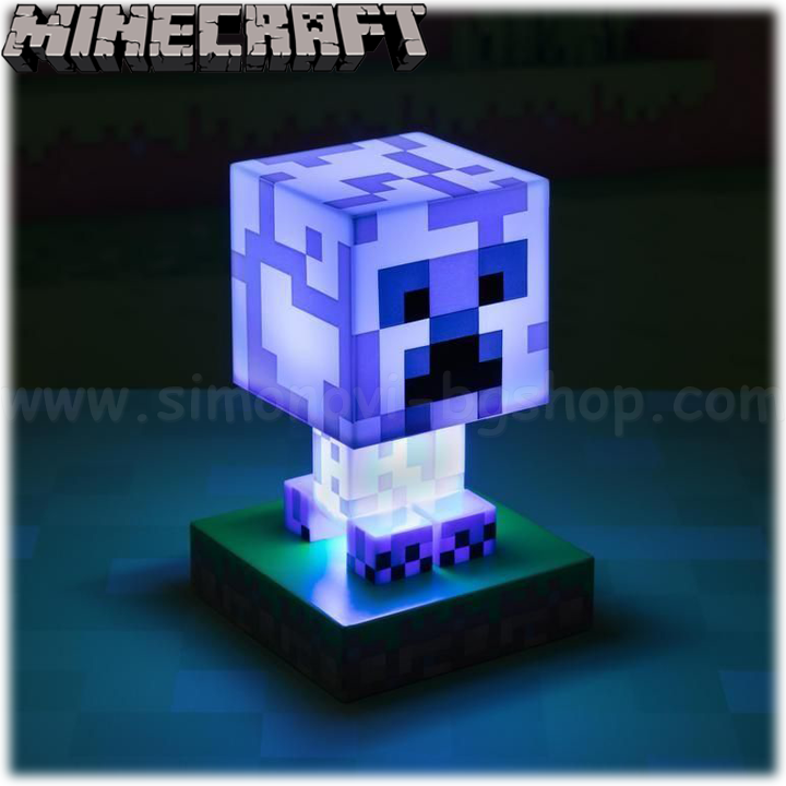 * 2022 Minecraft ����� ������� Creeper Icon&nbsp;Blue PP8004MCF