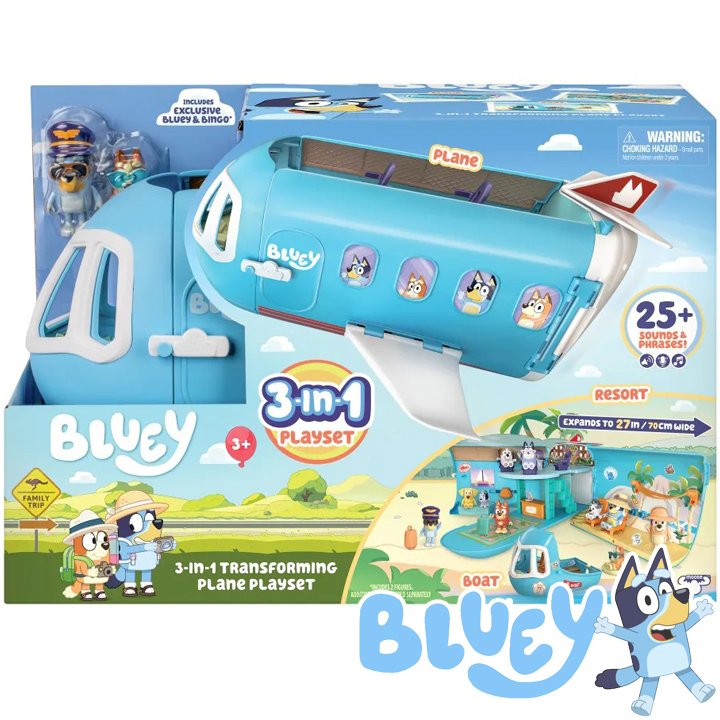 *BLUEY Самолет 3в1 с фигури 17670 *BLUEY Самолет 3в1 с фигури 17670