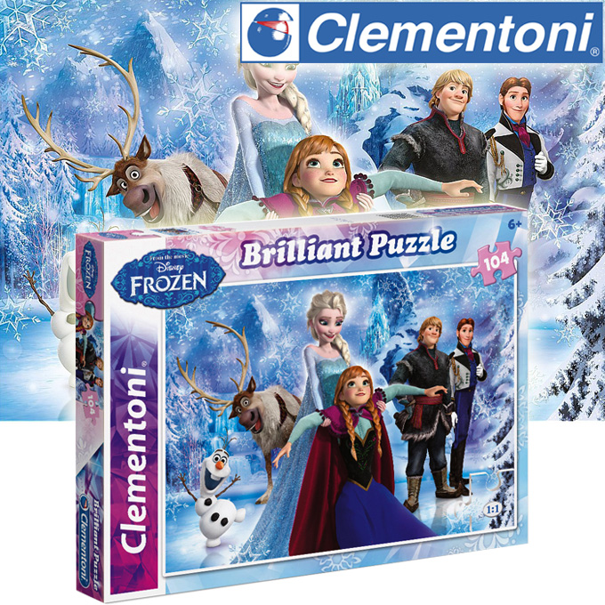 * Clementoni Puzzle 104ch. Brilliant Frozen Kingdom 20127