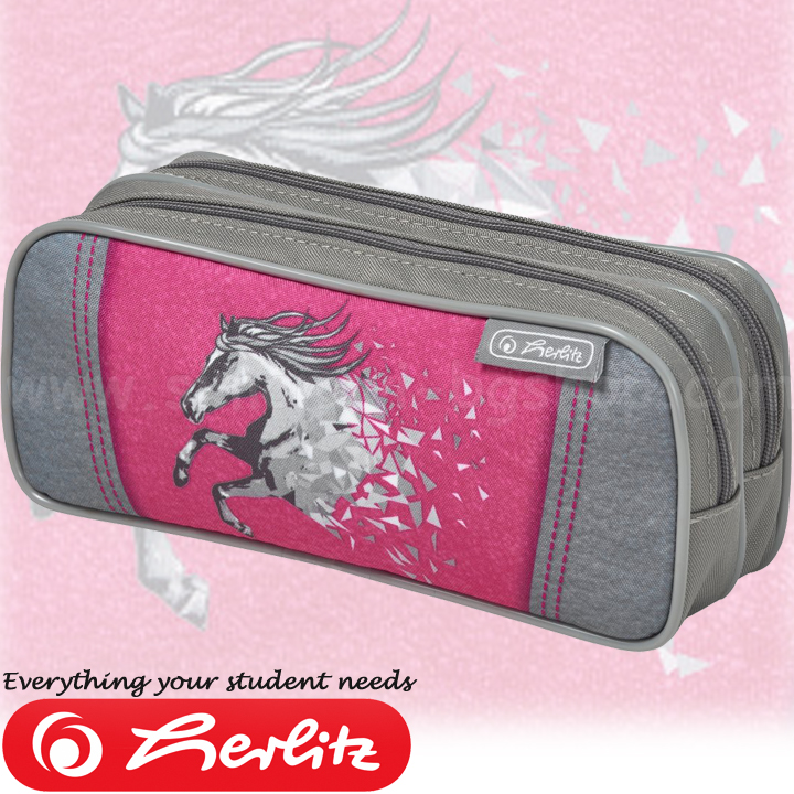 Herlitz Loop empty pouch with zipper 2 Power Horse 50021284