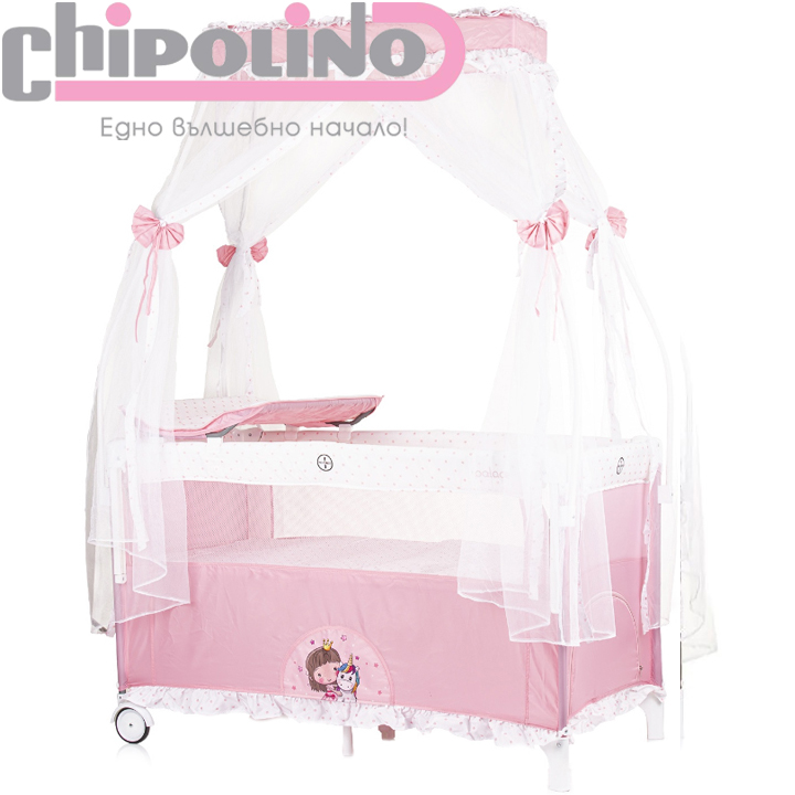 2024 Chipolino Portable playpen Palace/Palace Pink KOSIPA233PP