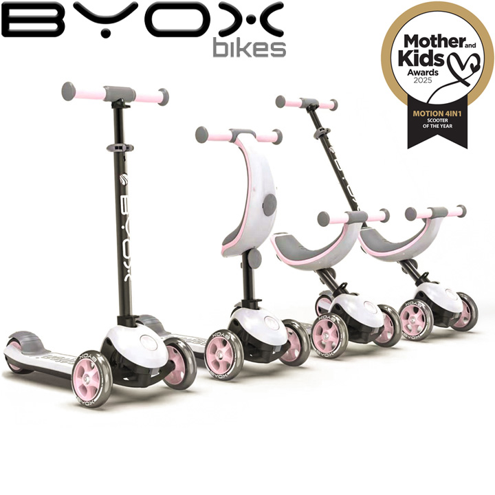 Byox Bikes - Bicycle 14 "FLOWER White/Pink
