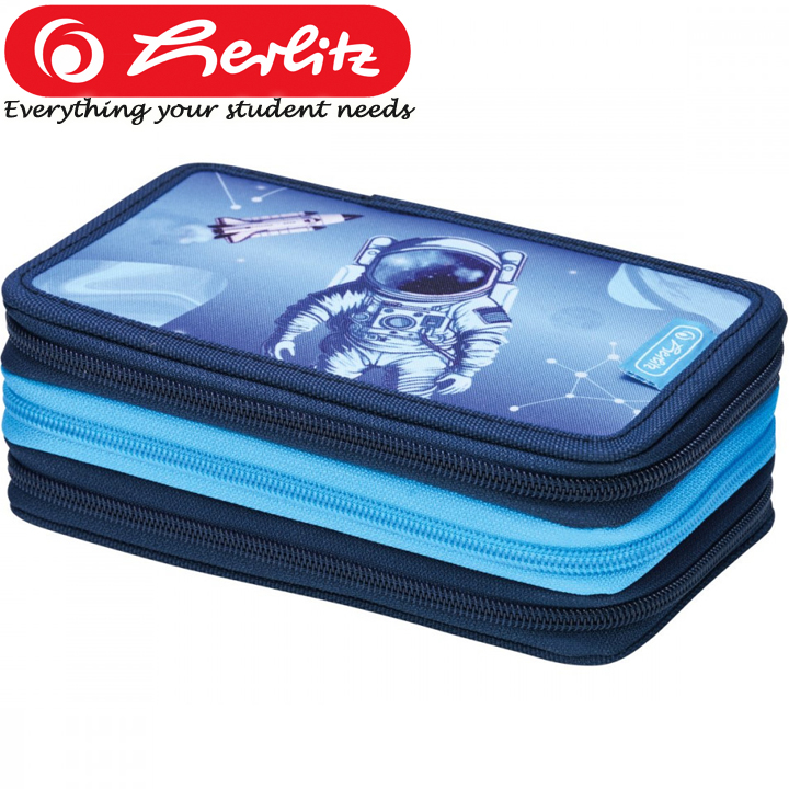* 2025 Herlitz Triple travel bag with 31 accessories Cosmic Explorer 50049295