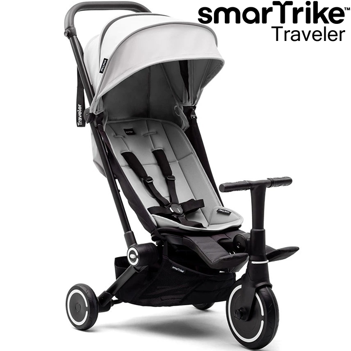 * 2025 Smart Trike Сгъваема триколка 4в1 Traveler White 5900802 * 2025 Smart Trike Сгъваема триколка 4в1 Traveler White 5900802