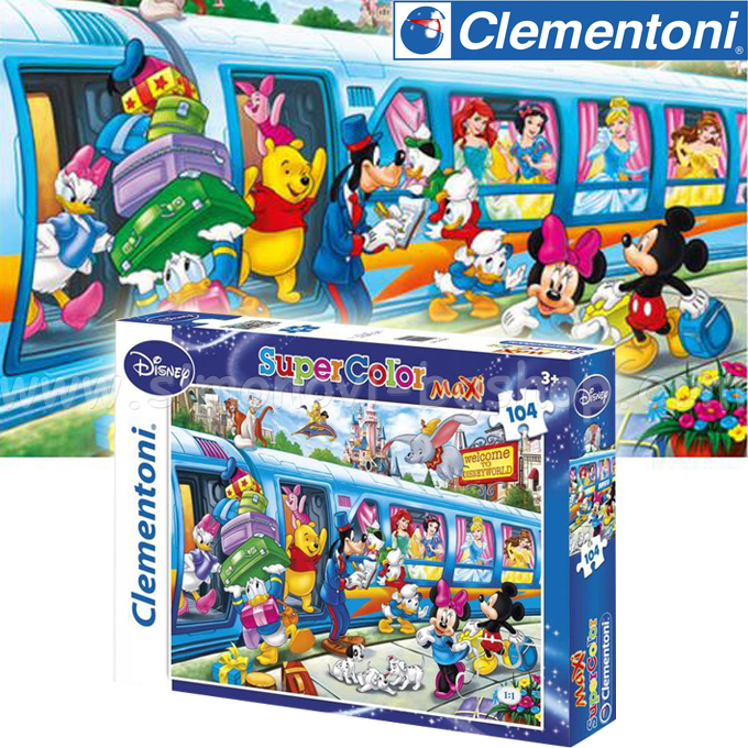 Clementoni - ����� Maxi Disney Train 104 ��. 27884