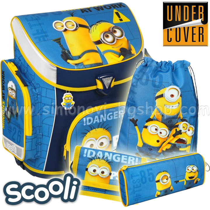 UnderCover Scooli Minions Ergonomic school backpack 25691