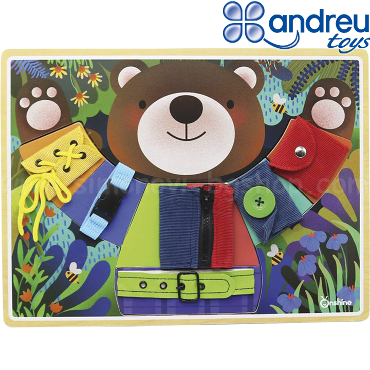 Andreu Toys Active board for basic skills - Dress the bear SXR001