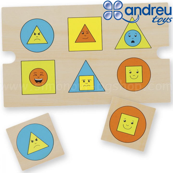 Andreu Toys - Game Associations - Shapes, Colors and Emotions 16287