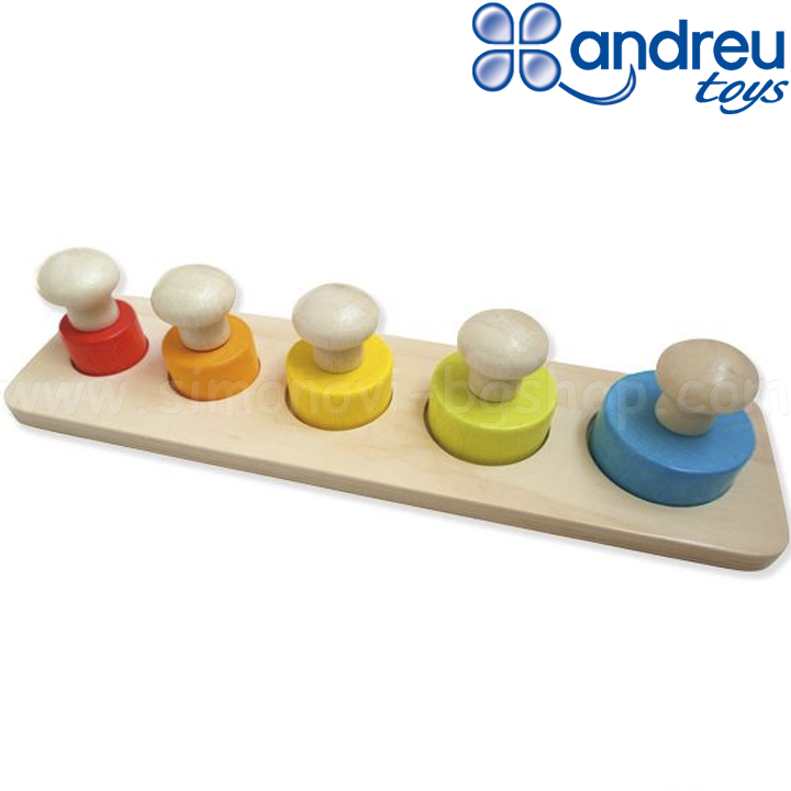 Andreu Toys - Training puzzle with round parts and large handles