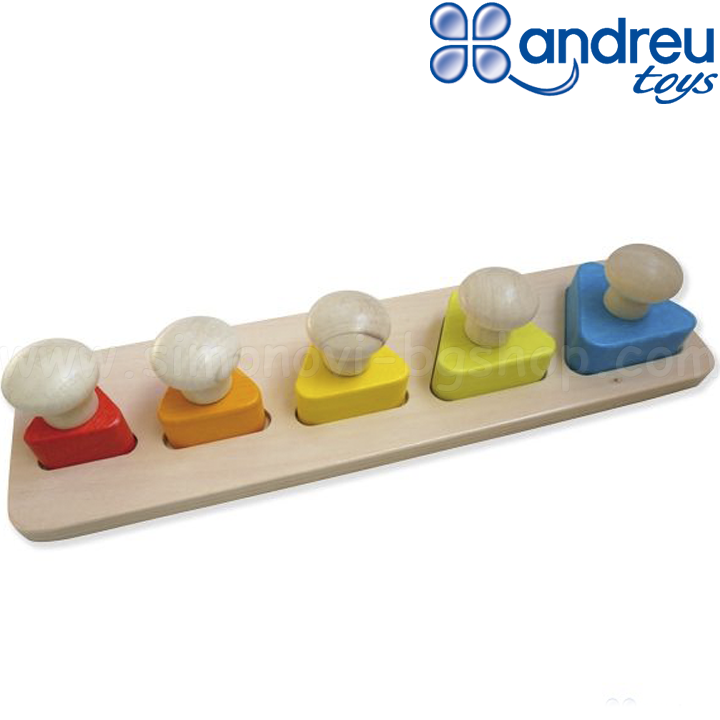 Andreu Toys - Training puzzle with triangular parts and large handles