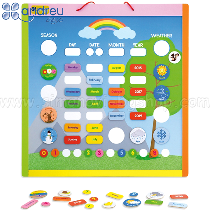 Andreu Toys - Magnetic calendar 16350