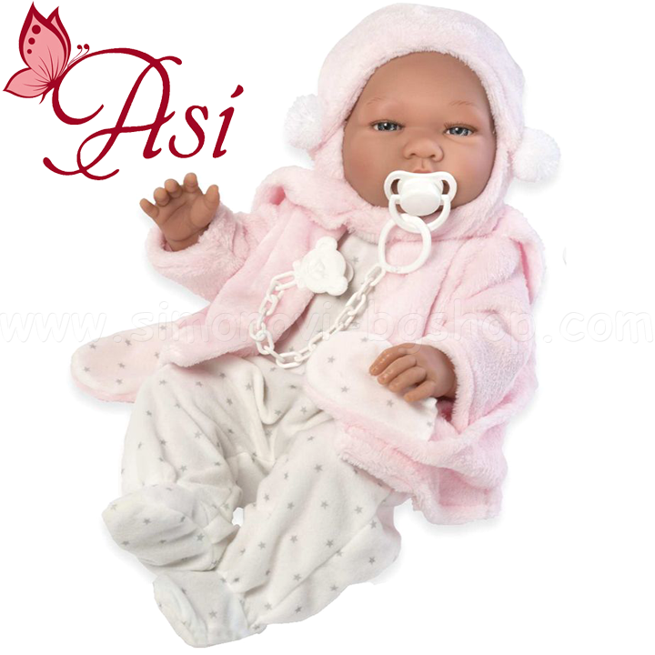 * Asi Baby doll Maria with pink coat 43cm. 0364530