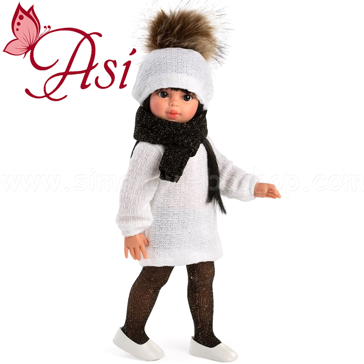 * Asi Doll Sabrina with white knitted dress 0515520