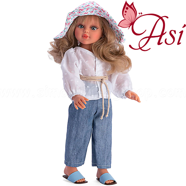 * Asi Sabrina Doll with jeans and white blouse 0516540