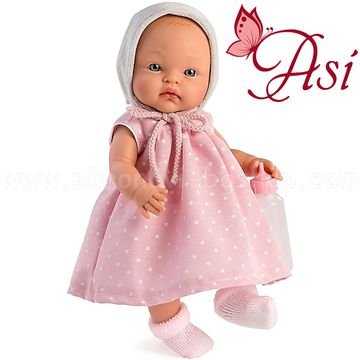 * Asi Alex baby doll with pink white polka dot dress 0526050