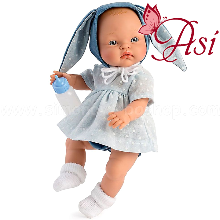 * Asi Alex baby doll with bunny hat 0526060