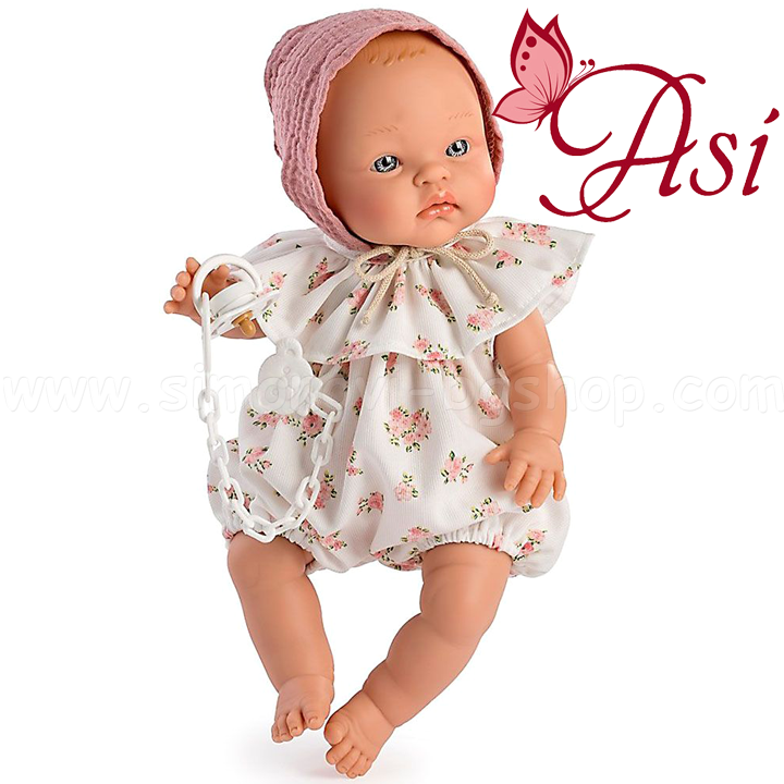 * Asi Alex baby doll with white floral bodysuit 0526070
