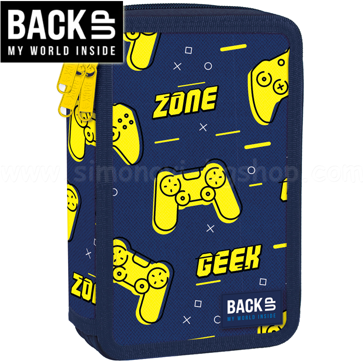 BackUP EW Ученическа пълен несесер с 3 ципа Game Zone 88812 BackUP EW Ученическа пълен несесер с 3 ципа Game Zone 88812