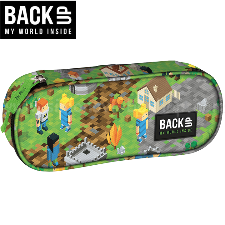 * 2023 BackUP A Student's Round 1-Zip Toiletry Bag Pixel Fort93267