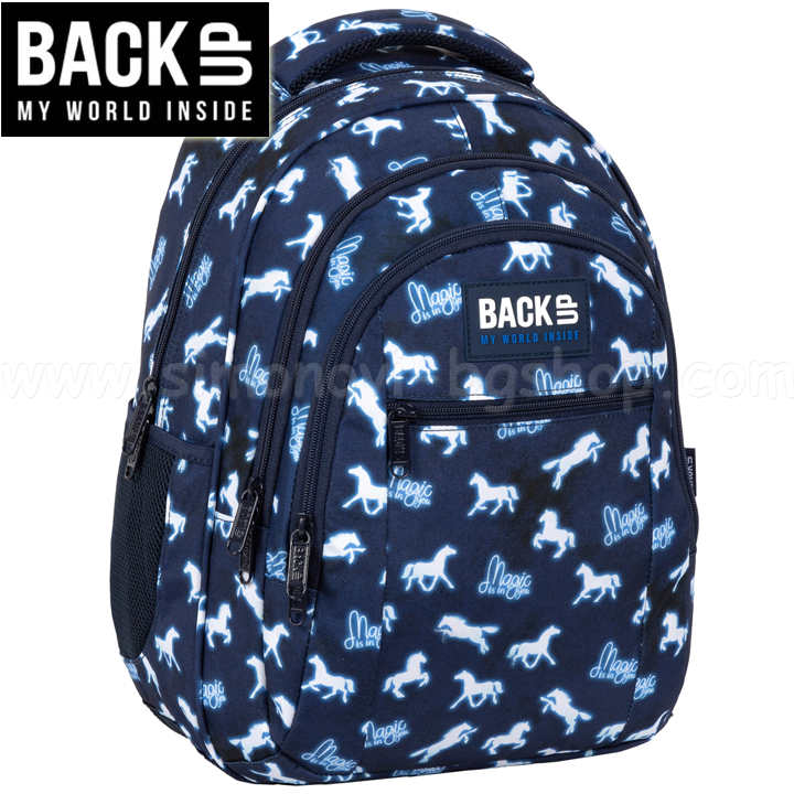 * 2023 BackUp O School Backpack Magic Horse93960