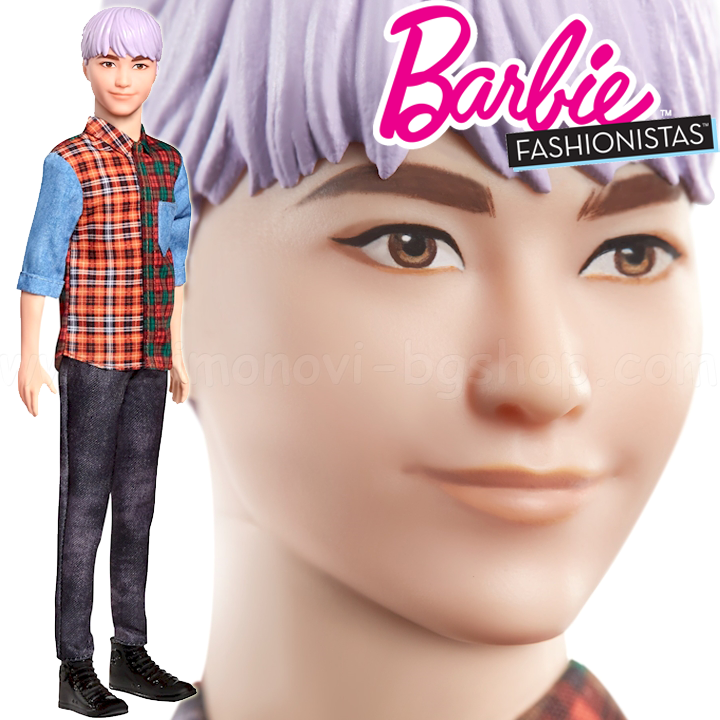 * Papusa Barbie Fashionistas Ken Doll GHW70 Doll # 145
