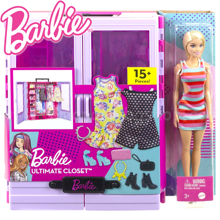 *2022 Barbie Fashionistas Моден гардероб Ultimate Closet™ HJL66 *2022 Barbie Fashionistas Моден гардероб Ultimate Closet™ HJL66