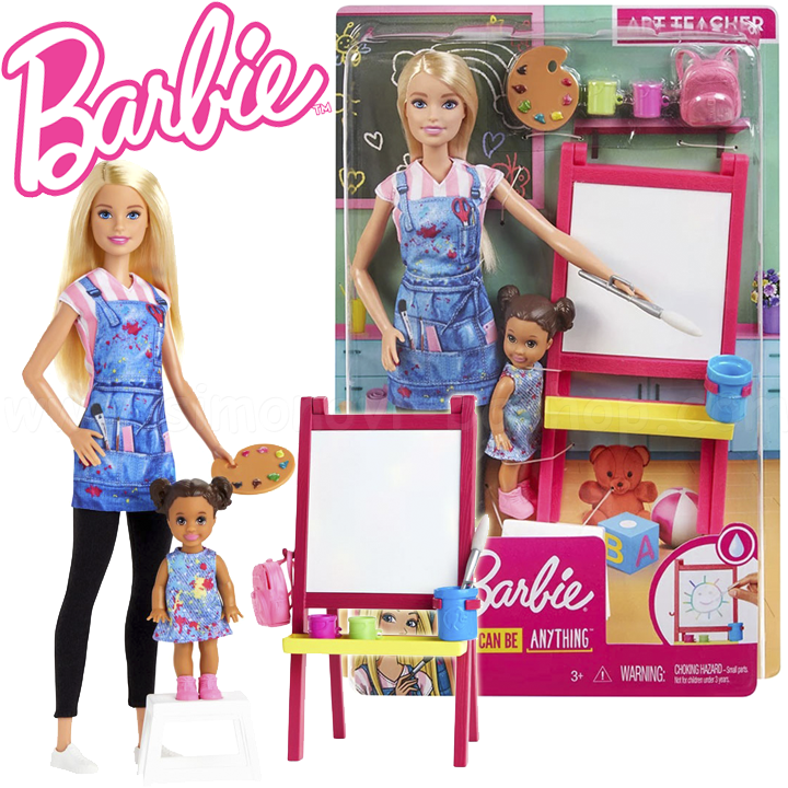 * Barbie You Can Be Anything Barbie Doll Drawing Teacher GJM29