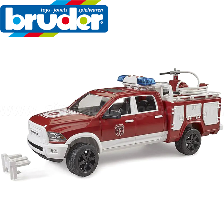 * Bruder RAM 2500 Fire Truck with Sounds and Lights 02544