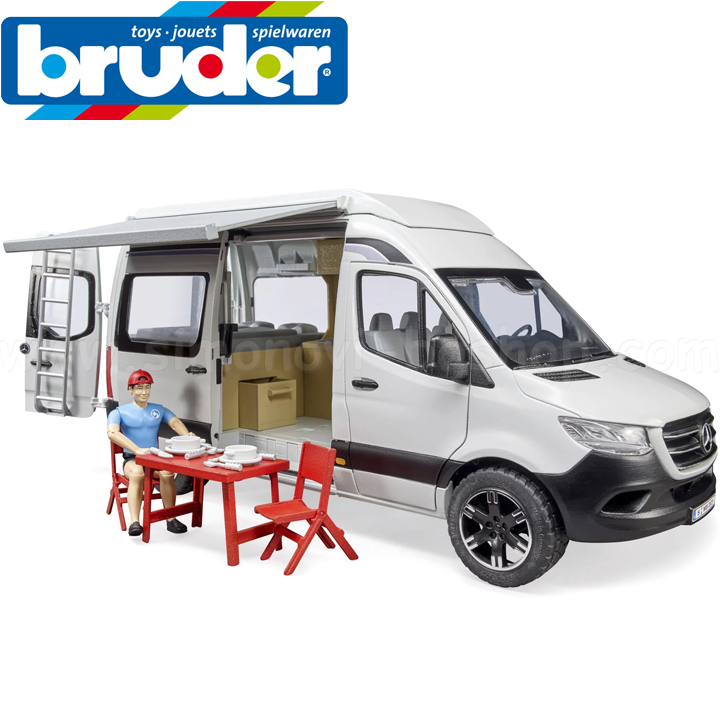 * Bruder Mercedes Benz Sprinter Camper with Driver 02672