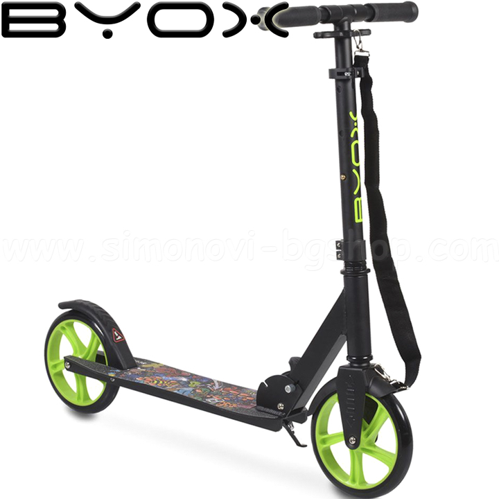 Scuter pliant Byox pentru copii Flurry Green 108199