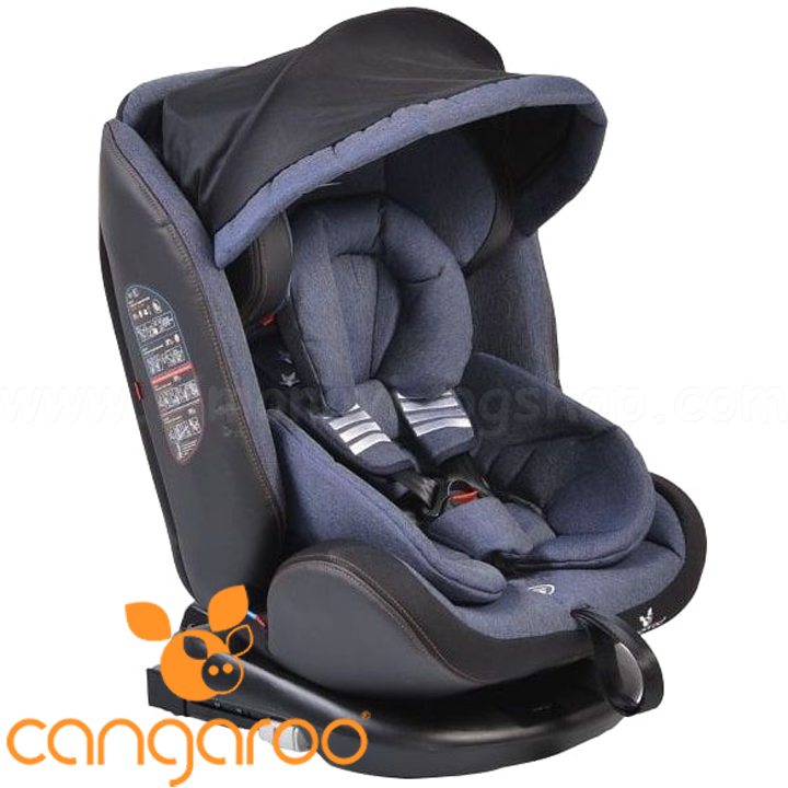 * Cangaroo Car seat 1-2-3 (0-36 kg.) PILOT Denim