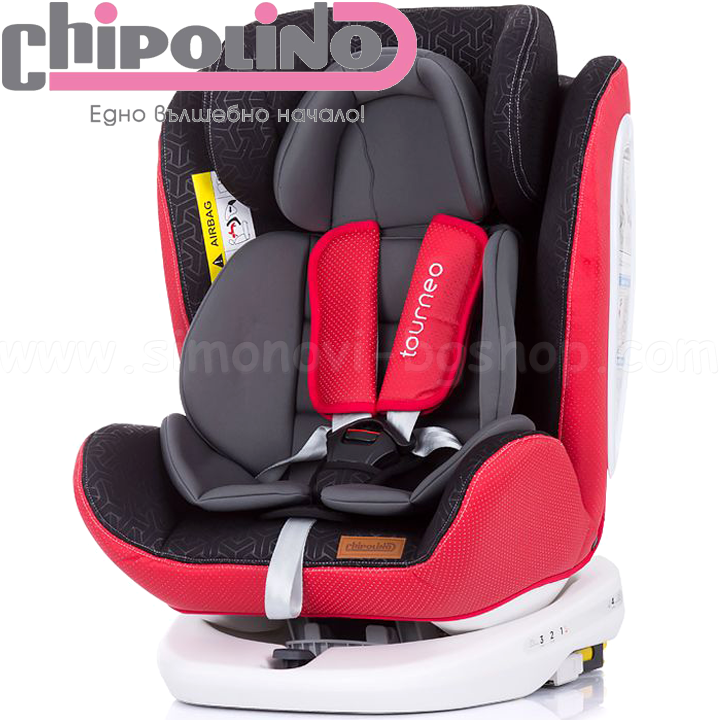 Chipolino Car seat Tourneo 360 ISOFIX 0-36kg. RedSTKTOU205RE