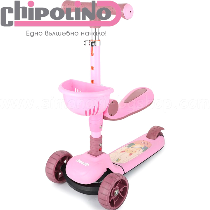 2021 Chipolino Music Scooter Neo Ryder Pink DSNEO0212PI