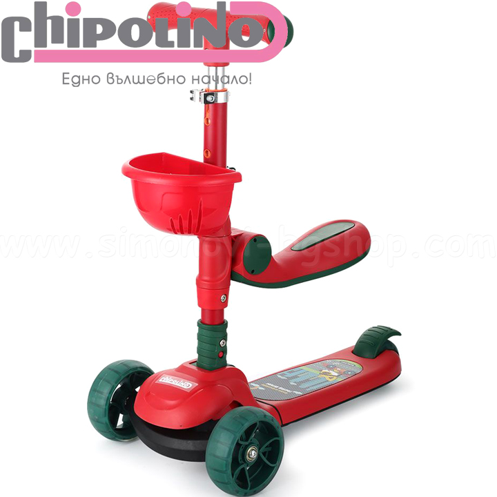 2021 Chipolino Music Scooter Neo Ryder Red DSNEO0213RE