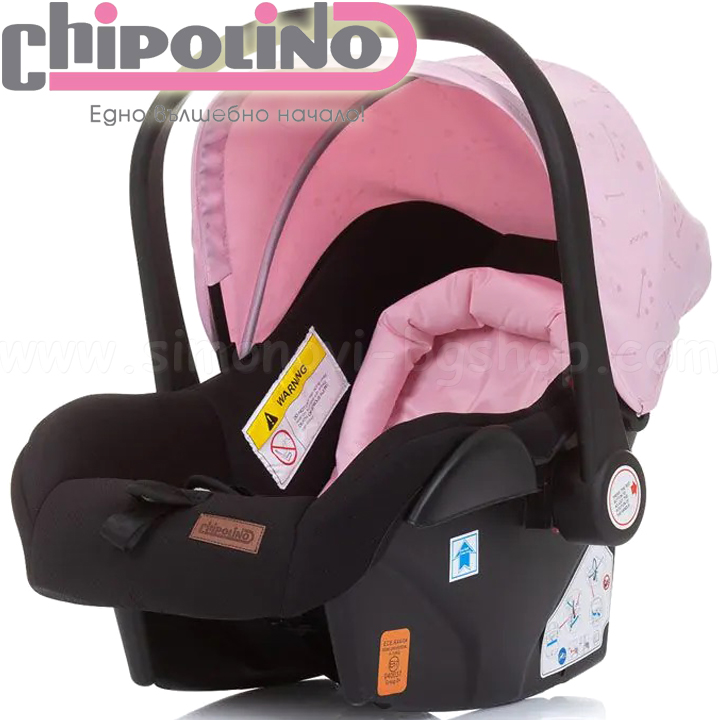 2023 Chipolino Car seat 0-13kg. Cameo Rose Water STKCA02305RW