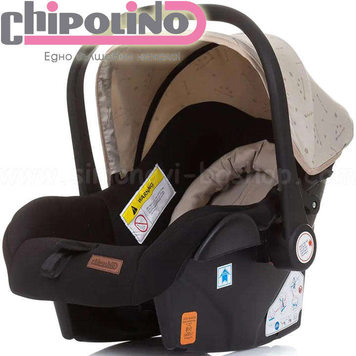 2023 Chipolino Car seat 0-13kg. Cameo Sand STKCA02303SA