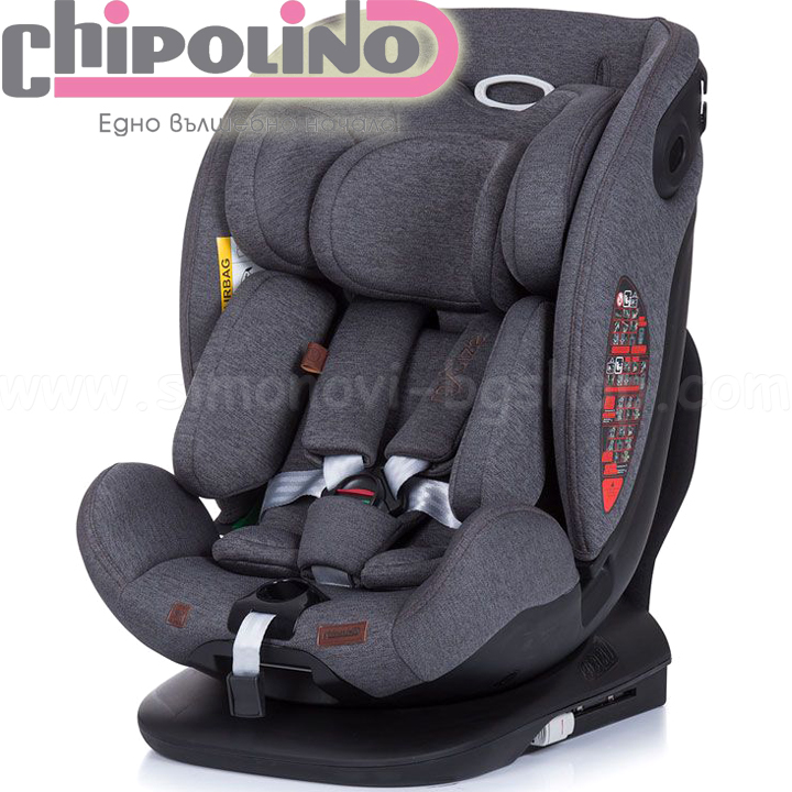 2022 Chipolino Car seat I-Size 360 Isofix Anthracite STKMS02202AN