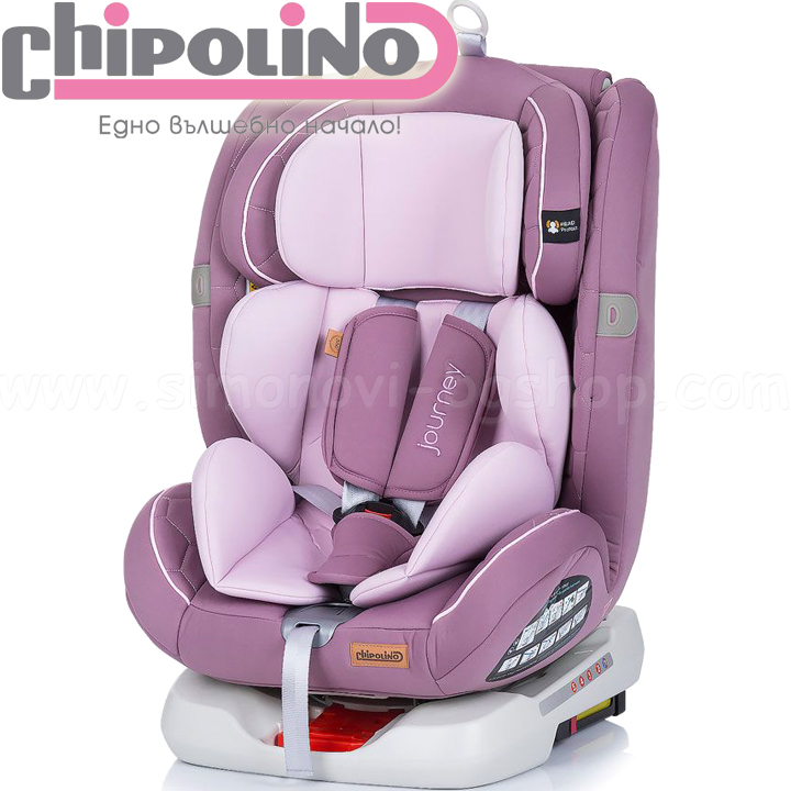 2022 Chipolino Car seat 0-36kg Journey Isofix 360  Lilac STKJR02205LL