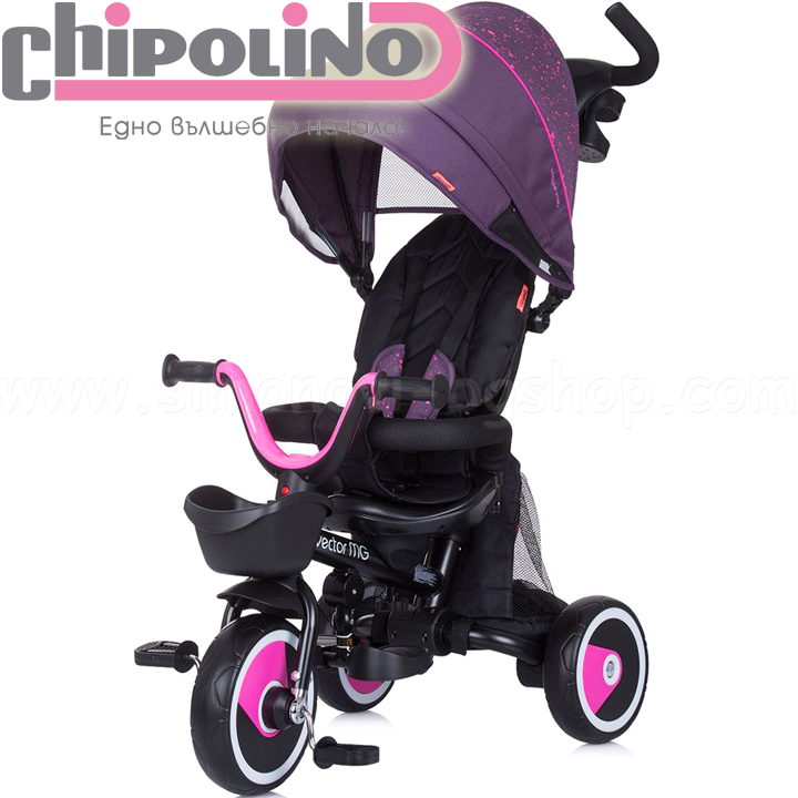 2022 Triciclu Chipolino "Vector" MG 360 Liliac TRKVEM225LL