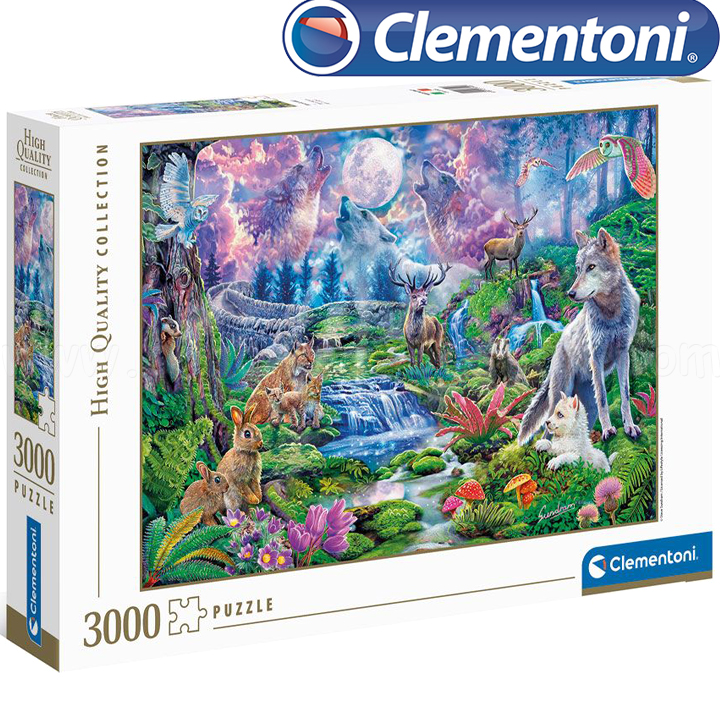 Clementoni High Quality Collection  3000. "Moonlit Wild"33549