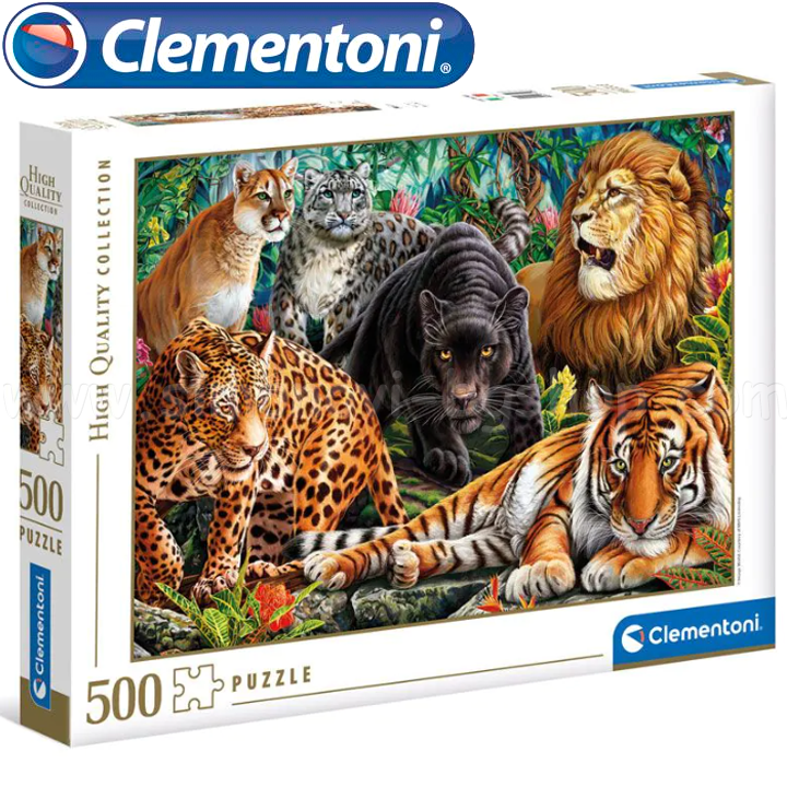*Clementoni High Quality Collection  500. "Wild Cats"35126
