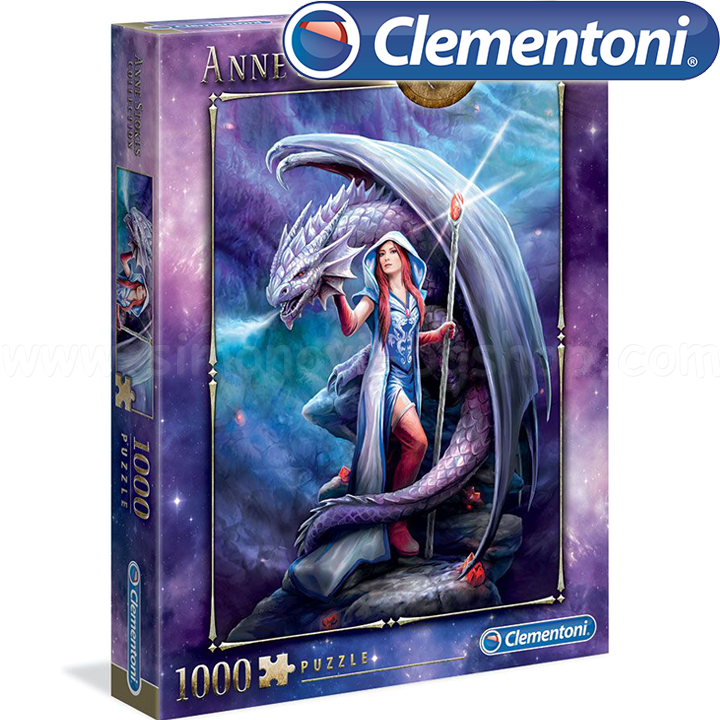 Clementoni Anne Stokes Collection  1000. Dragon Mage 39525