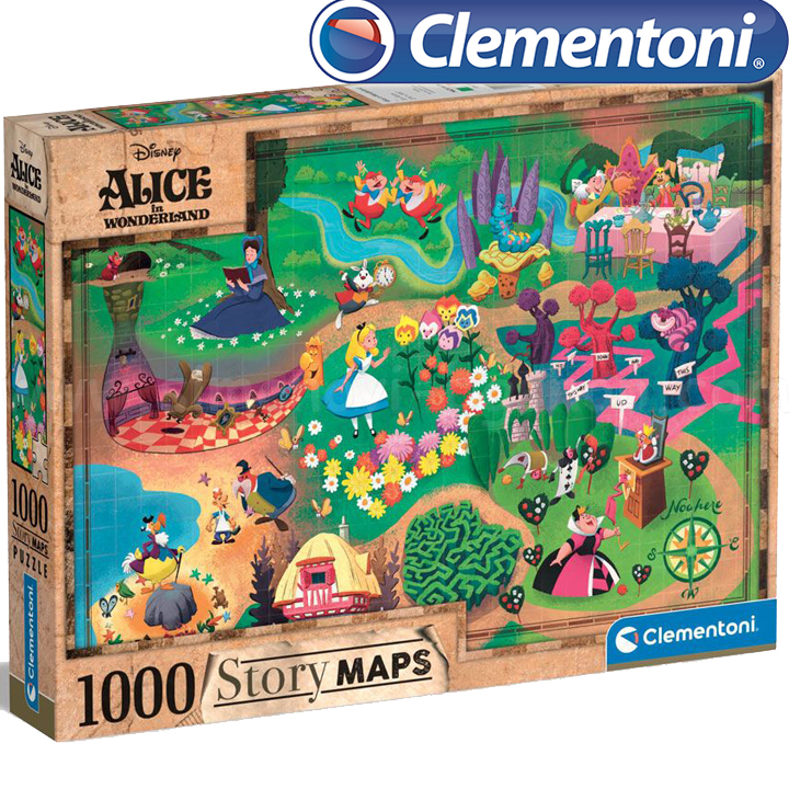 Clementoni  1000. Disney Story Maps      39667